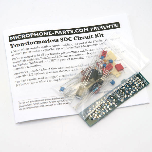 Schoeps Style SDC Circuit Kit - Professional Small Diaphragm Condenser Microphone DIY Kit for Studio Recording, Podcasting & Live Performances