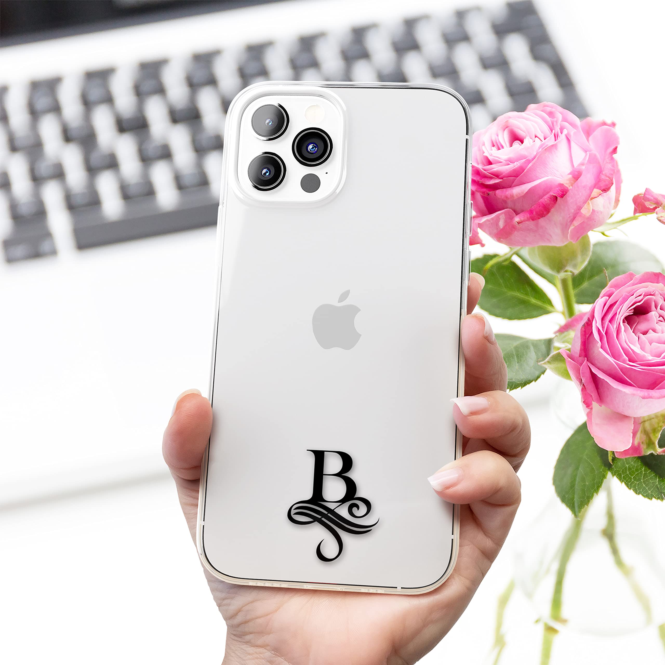 Personalized Clear Phone Case for iPhone 16/15/14/13/12/11 Pro Max Plus Mini - Slim Protective Cover with Scratch Resistance for Daily Use, Work & Travel