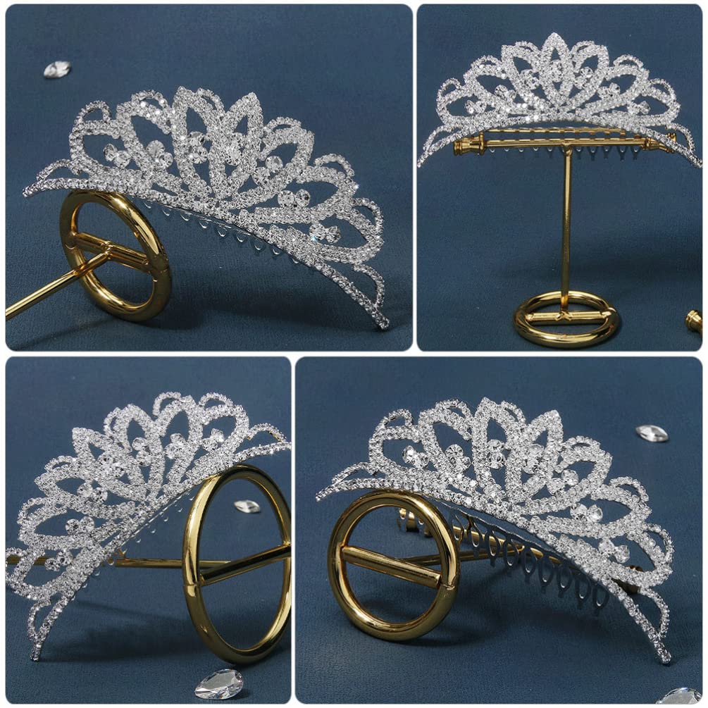FOMIYES Princess Tiara for Girls - Kids Wedding Bridal Hair Jewelry Headpiece with Pearls & Rhinestones | Perfect for Birthday Parties, Pageants, Dress-Up & Special Occasions