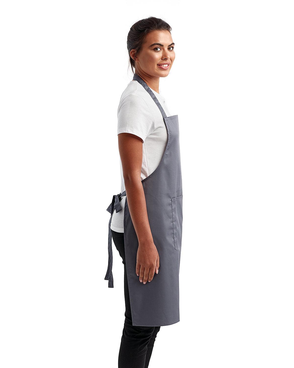 Reprime RP154 Unisex 'Colours' Recycled Bib Apron with Pocket - Eco-Friendly Kitchen & BBQ Cooking Apron for Chefs, Bartenders & Artists