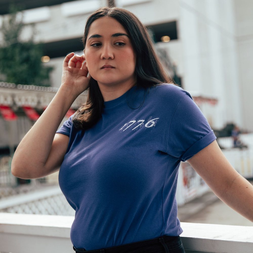 1776 American Flag Women's Boyfriend Fit T-Shirt | Vintage Patriotic Graphic Tee for Casual Wear & 4th of July Celebrations