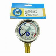 Oil Filled Pressure Gauge - Lower Mount Design for Hydraulic Systems, Industrial Equipment & Automotive Applications | Accurate Pressure Monitoring Solution