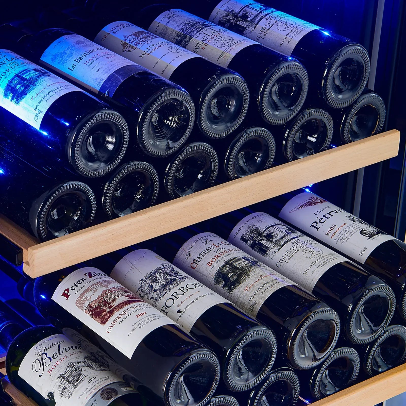 Forno Avellino 24 Inch Dual Zone Wine Cooler - 72 Bottle Capacity, Freestanding or Built-In, Quiet Compressor - Perfect for Home Bars, Restaurants, and Wine Cellars (Model FWCDR6603 24S)