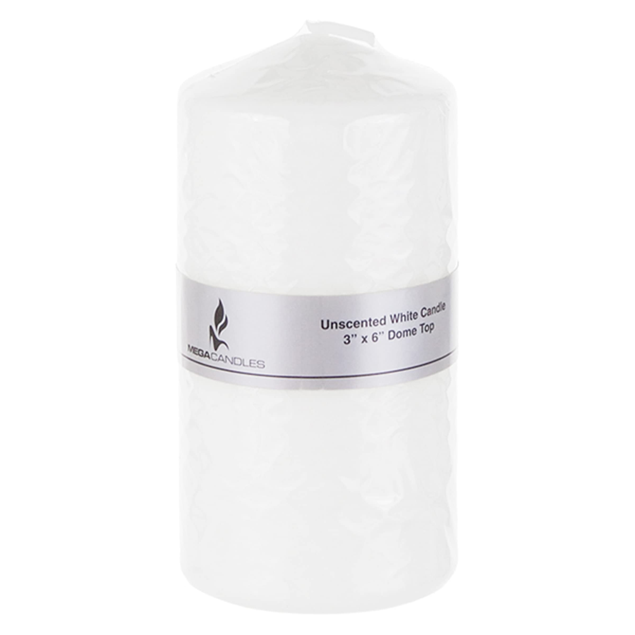 Premium Unscented White Pillar Candles Set of 6 - 3x6 Inch Dome Top Pressed Wax Candles for Home Decor, Weddings, Parties & Events - Perfect for Centerpieces, Memorials, Prayer Altars and Romantic Ambiance