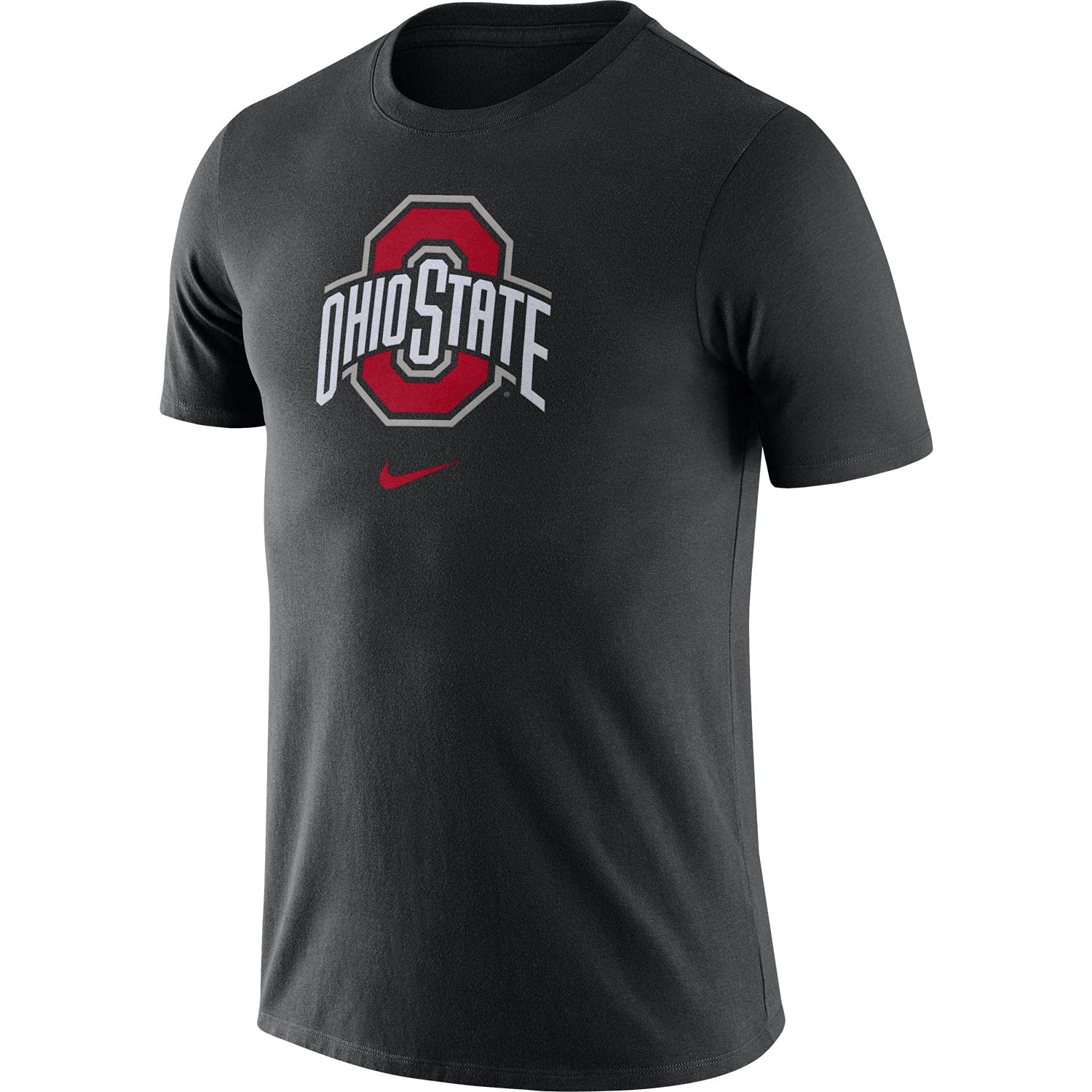 Nike Men's College Essential Logo T-Shirt - Ohio State Buckeyes Black, Small - Comfortable Cotton Tee for Game Day, Campus Wear & Casual Outfits