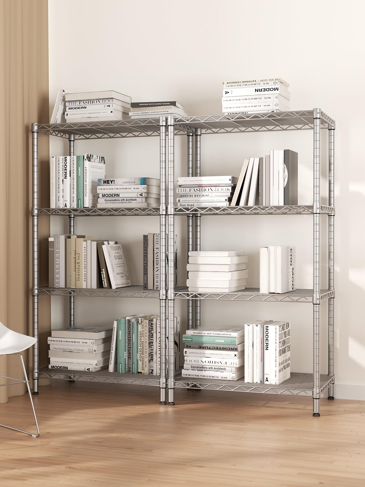 SINGAYE 4-Tier Adjustable Metal Wire Shelving Unit - 14