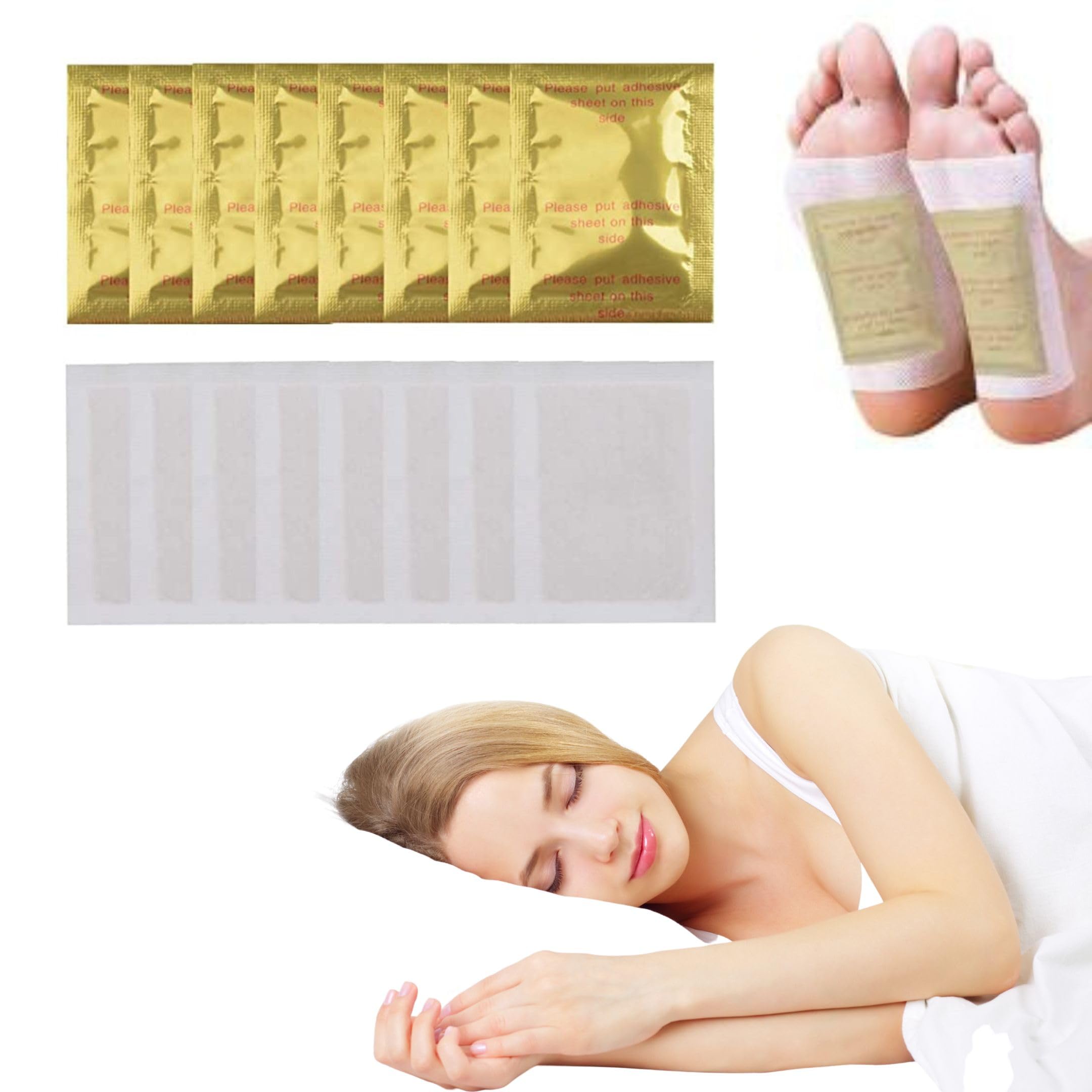 GROOTS Premium Detox Foot Patches - Natural Toxin Remover & Stress Relief for Men & Women | 10 Pads/Box | Improve Sleep & Boost Wellness | Perfect for Nighttime Use & Relaxation Therapy