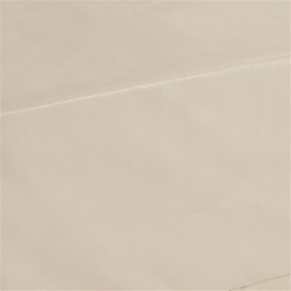 Pemberly Row Waterproof Outdoor Patio Coffee Table Cover - Cream Color - Heavy Duty UV Protection Furniture Protector for Deck, Garden & Backyard