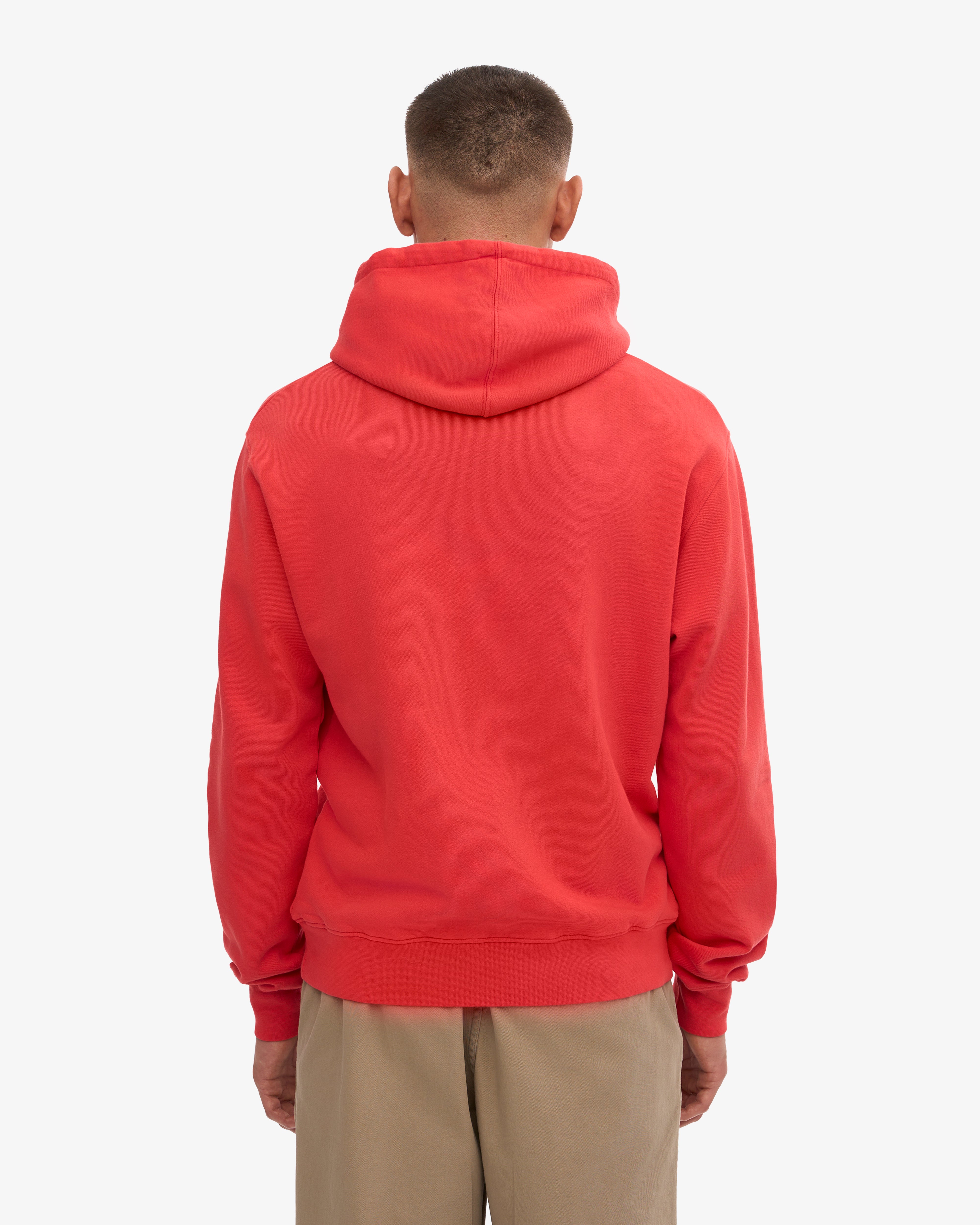 Organic Red Tangerine Classic Hood - Soft Cotton Pullover Hoodie for Men & Women | Perfect for Casual Wear, Outdoor Activities & Street Fashion
