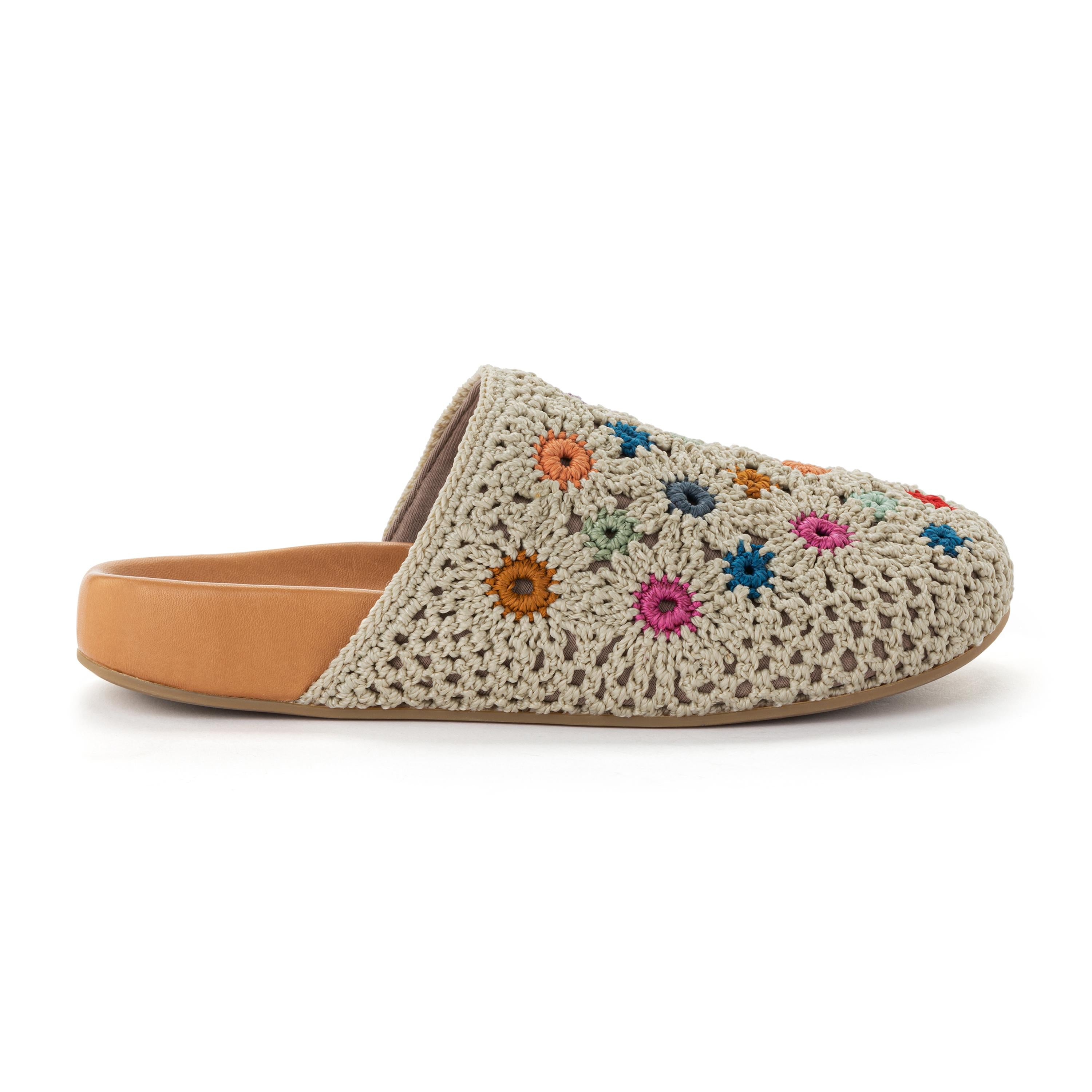 Bolinas Crochet Clogs for Women - Comfortable Handmade Summer Slide Sandals with Arch Support - Perfect for Beach, Pool, and Casual Outings