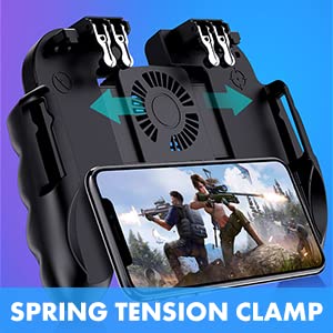 CICIGLOW Mobile Game Controller for PUBG & Fortnite - Ergonomic Smartphone Gamepad with Cooling Fan - Compatible with iPhone & Android - Perfect for Gaming on the Go & Esports Tournaments