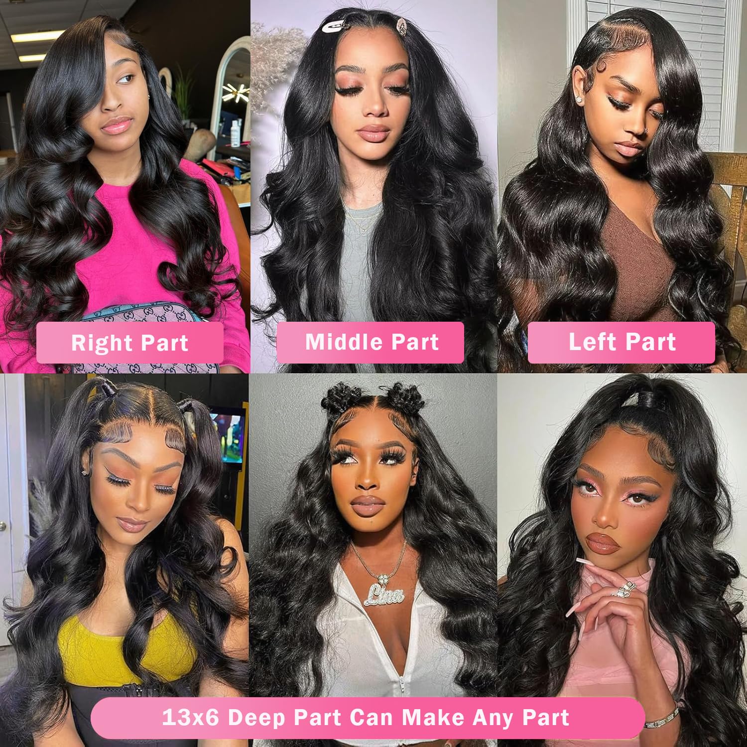 28 Inch 13x6 HD Lace Front Wigs Human Hair - 200% Density Glueless Pre-Plucked with Baby Hair | 100% Virgin Human Hair Lace Wig for Women | Perfect for Daily Wear, Cosplay & Special Occasions