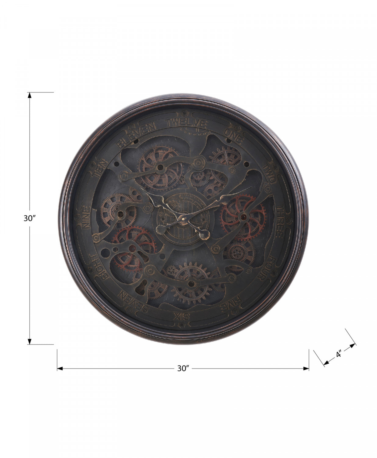Chorus Clock - Stylish Black Wall Clock for Home & Office Decor | Perfect for Living Room, Bedroom, Kitchen