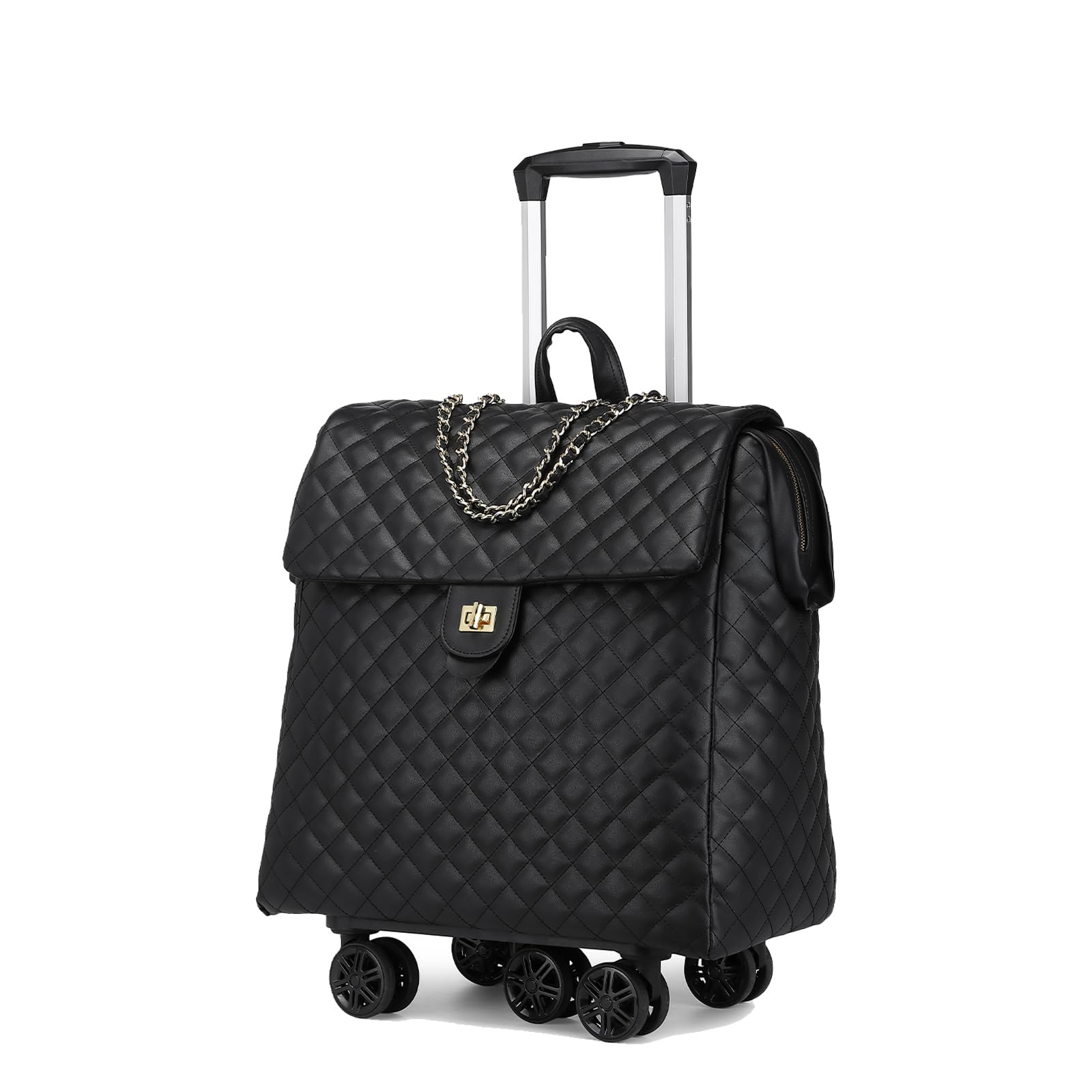 VH&GRED 18-Inch Carry On Luggage - Lightweight Trolley Suitcase with Universal Wheels, Fashion Travel Bag for Women (Perfect for Air Travel & Weekend Getaways)
