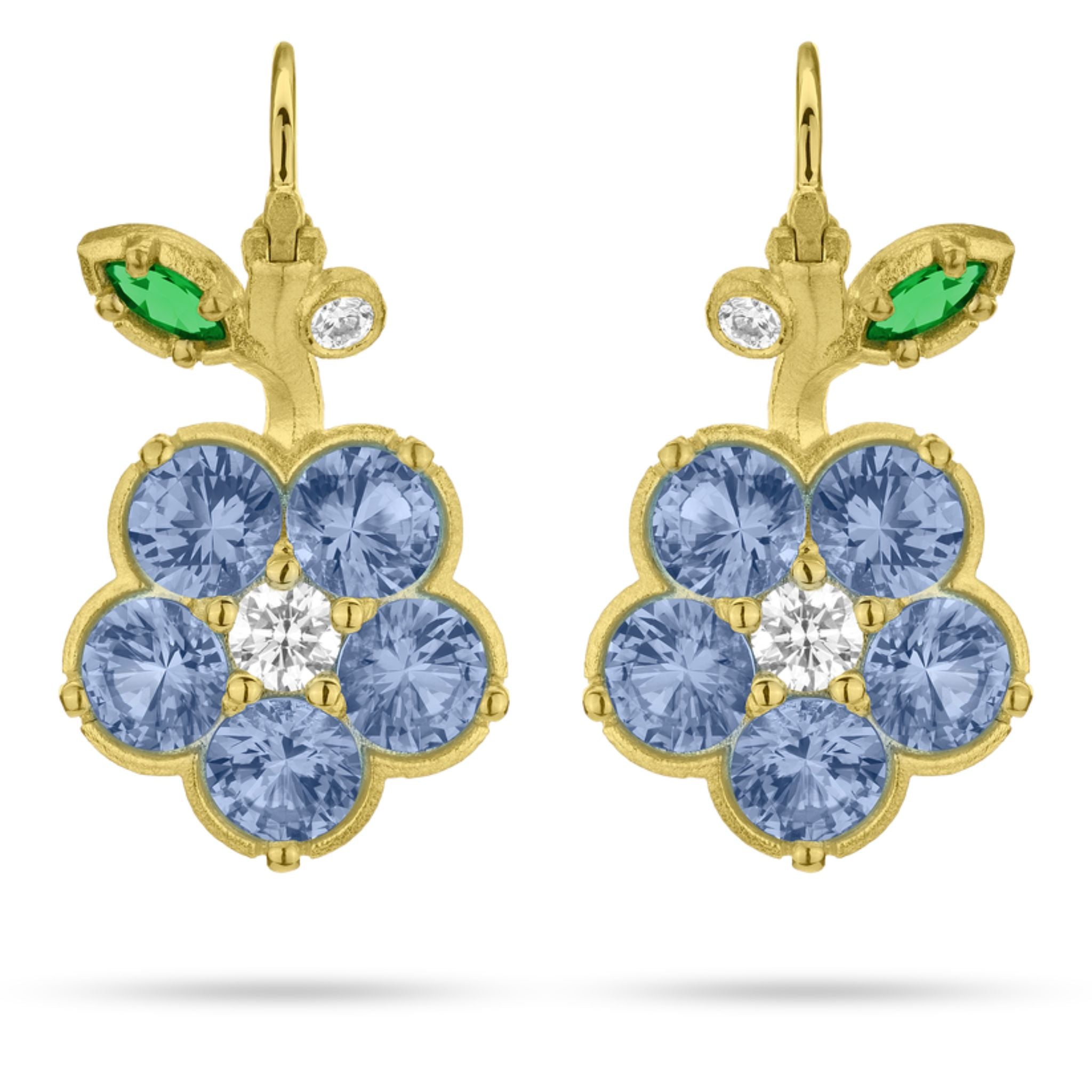 Paul Morelli Blue Sapphire Drop Earrings - Elegant Wild Child Design for Women | Perfect for Evening Parties, Weddings & Special Occasions