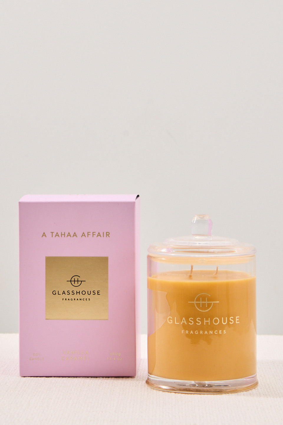 380g Triple Scented A Tahaa Affair Candle - Luxurious Vanilla, Caramel & Coconut Scented Soy Wax Candle for Home, Spa & Romantic Ambiance