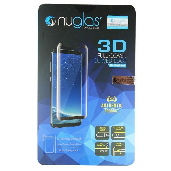 Nuglas Tempered Glass Screen Protector for Samsung Galaxy S8 Plus - HD Clear, Anti-Scratch, Bubble-Free - Perfect for Work, Travel & Everyday Protection