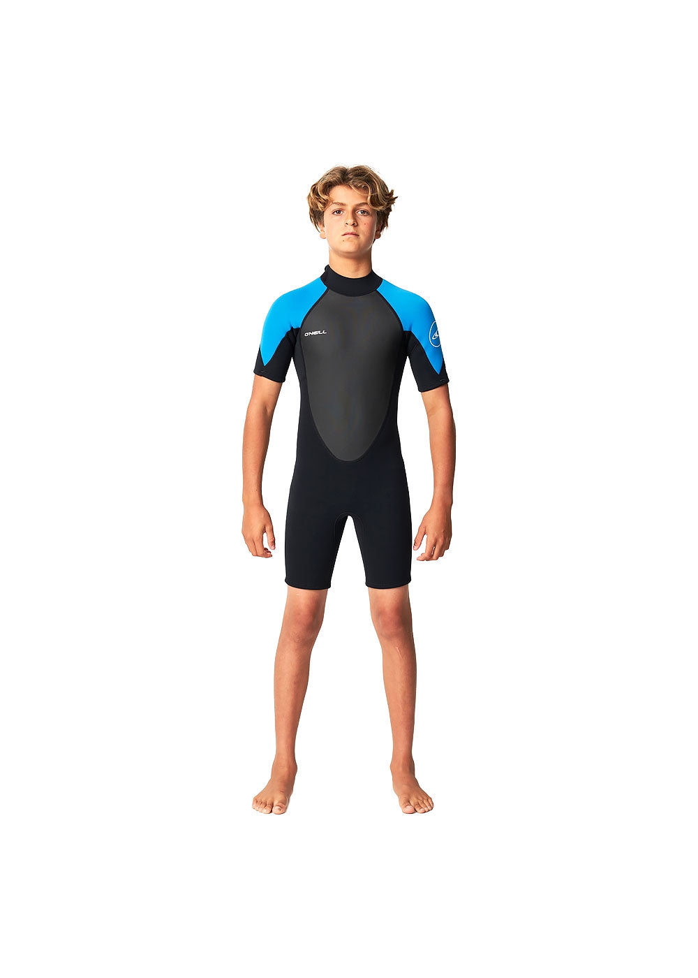 O'Neill Boys Reactor 2mm Back Zip Spring Suit Wetsuit for Kids - Youth Surfing, Swimming & Water Sports in Cool Weather