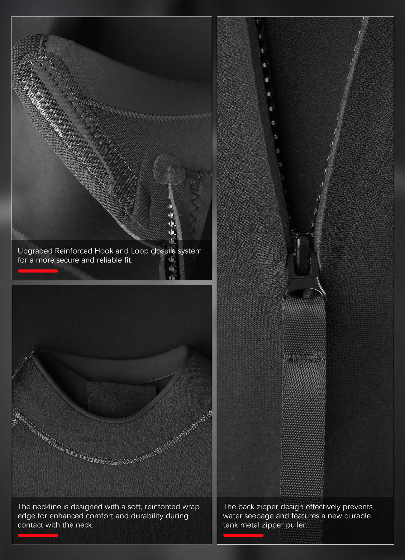 Hevto Men's 5mm/4mm/3mm/2mm Neoprene Full Wetsuit for Scuba Diving, Surfing & Swimming - Cold Water Protection for Water Sports & Outdoor Activities