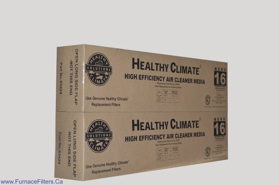 Lennox X5424 MERV 16 Furnace Air Filter - 2 Pack for Healthy Climate PMAC 20C - Improves Indoor Air Quality, Reduces Allergens & Dust for Home HVAC Systems