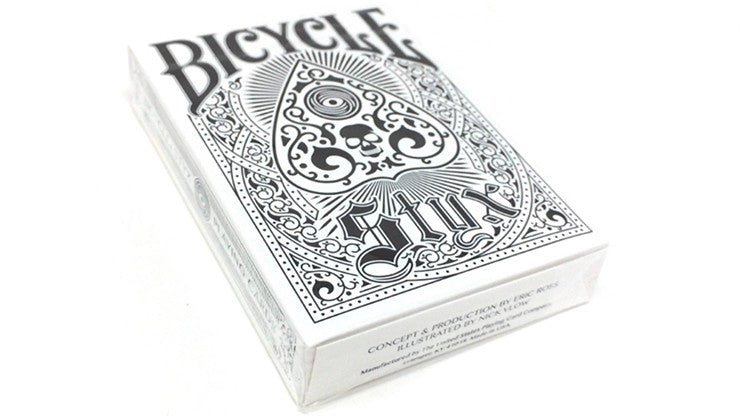 Styx Playing Cards - Premium White Bicycle Playing Cards for Magic Tricks, Poker Games, and Cardistry Performances