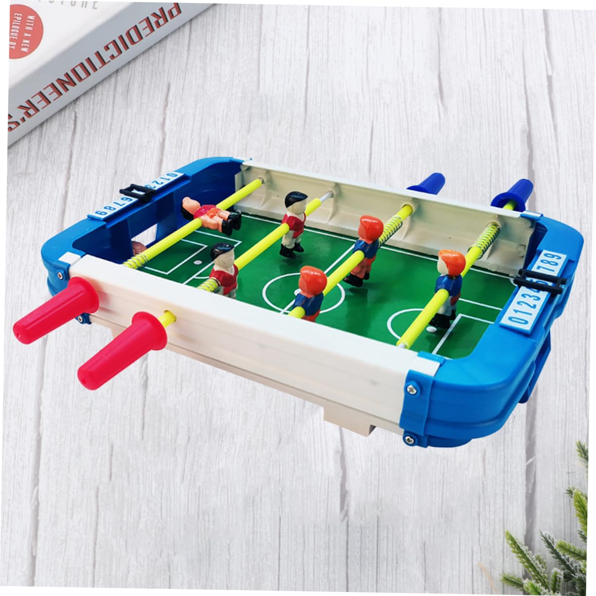 HONMEET Foosball Table Game - Kids Desktop Football Toy for Boys & Girls - Fun Indoor Game for Family, Parties & Office Play