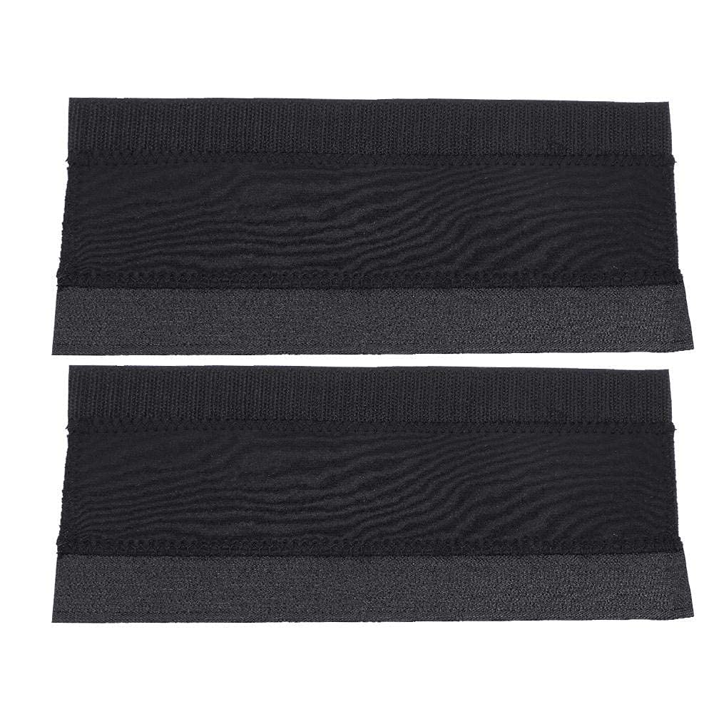 Vbestlife Neoprene Chainstay Protector - 2Pcs Bike Frame Chain Guard Sticker, Protective Cover Wrap for Cycling & Mountain Bikes (Black) - Prevent Scratches & Noise for Road & Off-Road Riding