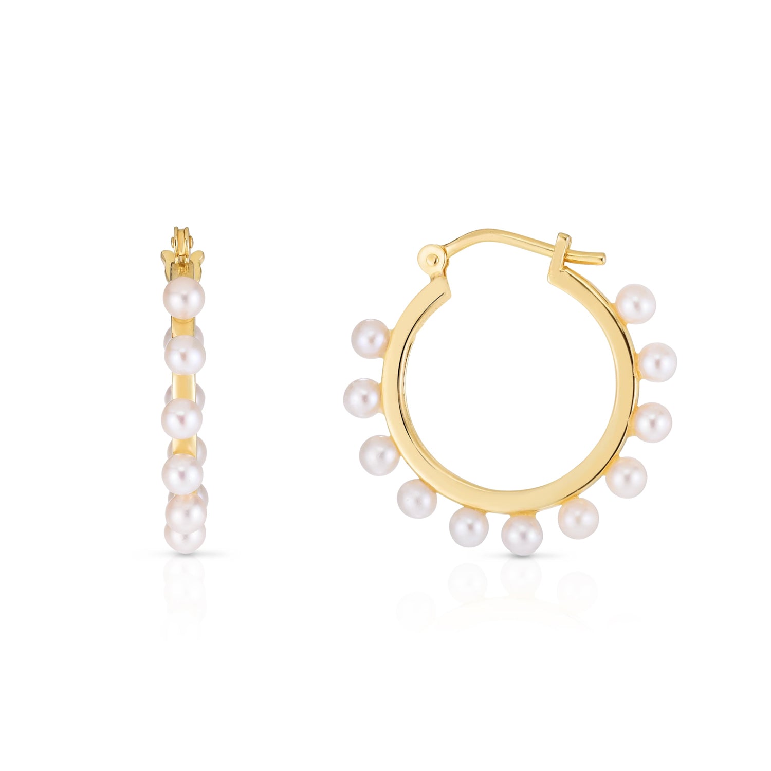 Elegant Freshwater Pearl Hoop Earrings for Women - Perfect for Weddings, Parties & Everyday Wear
