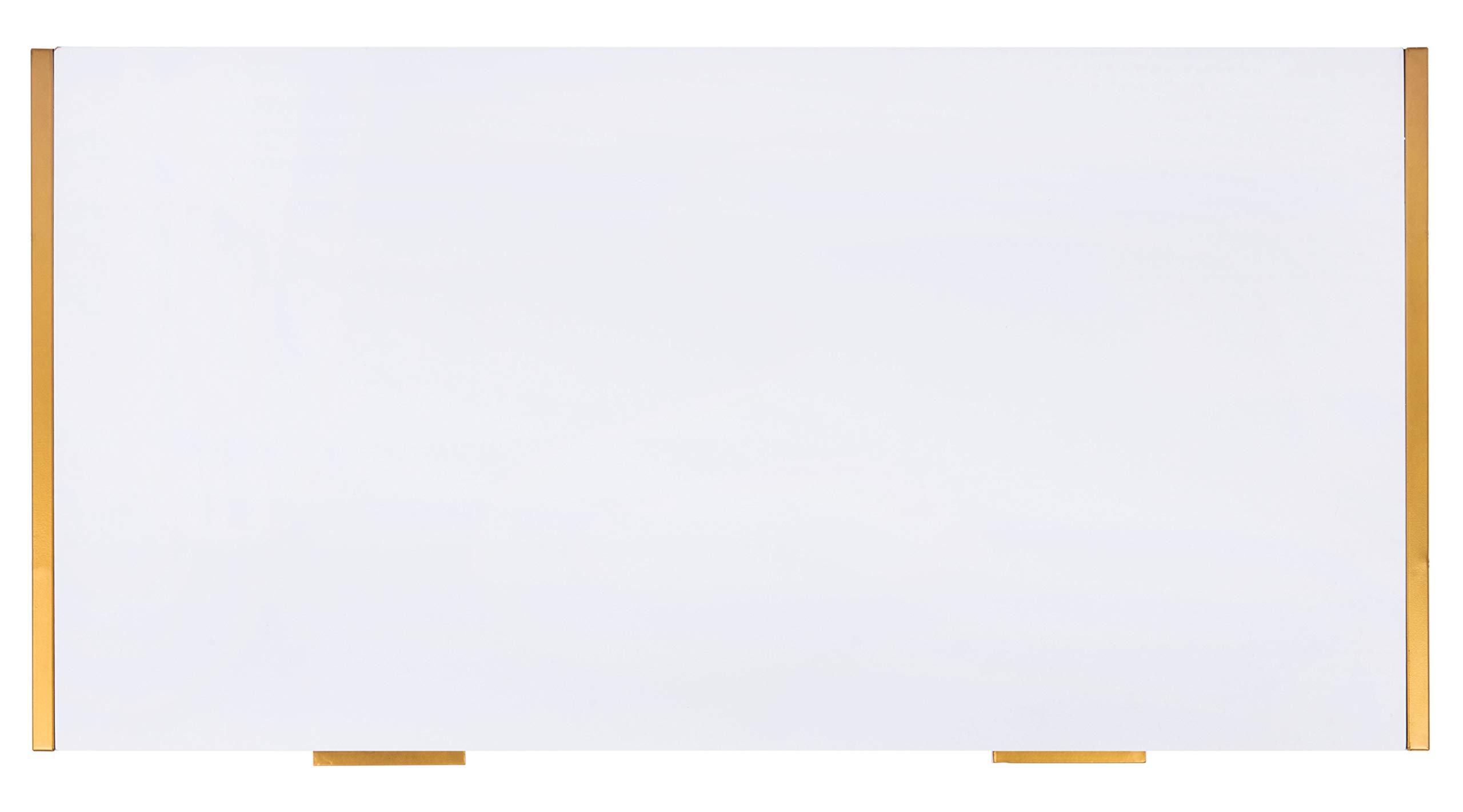 Safavieh Elodie Modern White and Gold 1-Drawer Home Office Desk - Stylish Writing Desk for Small Spaces, Dorm Rooms & Modern Workspaces