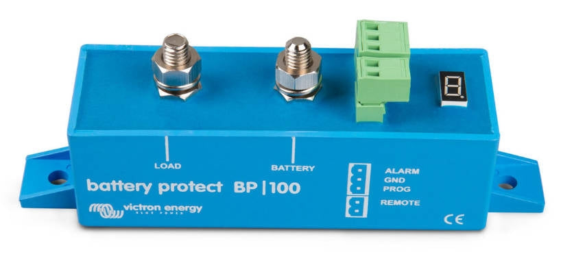 Victron Energy BatteryProtect 12V/24V 100A - Smart Battery Disconnect Protection for RVs, Boats & Solar Systems | Prevents Over-Discharge & Extends Battery Life