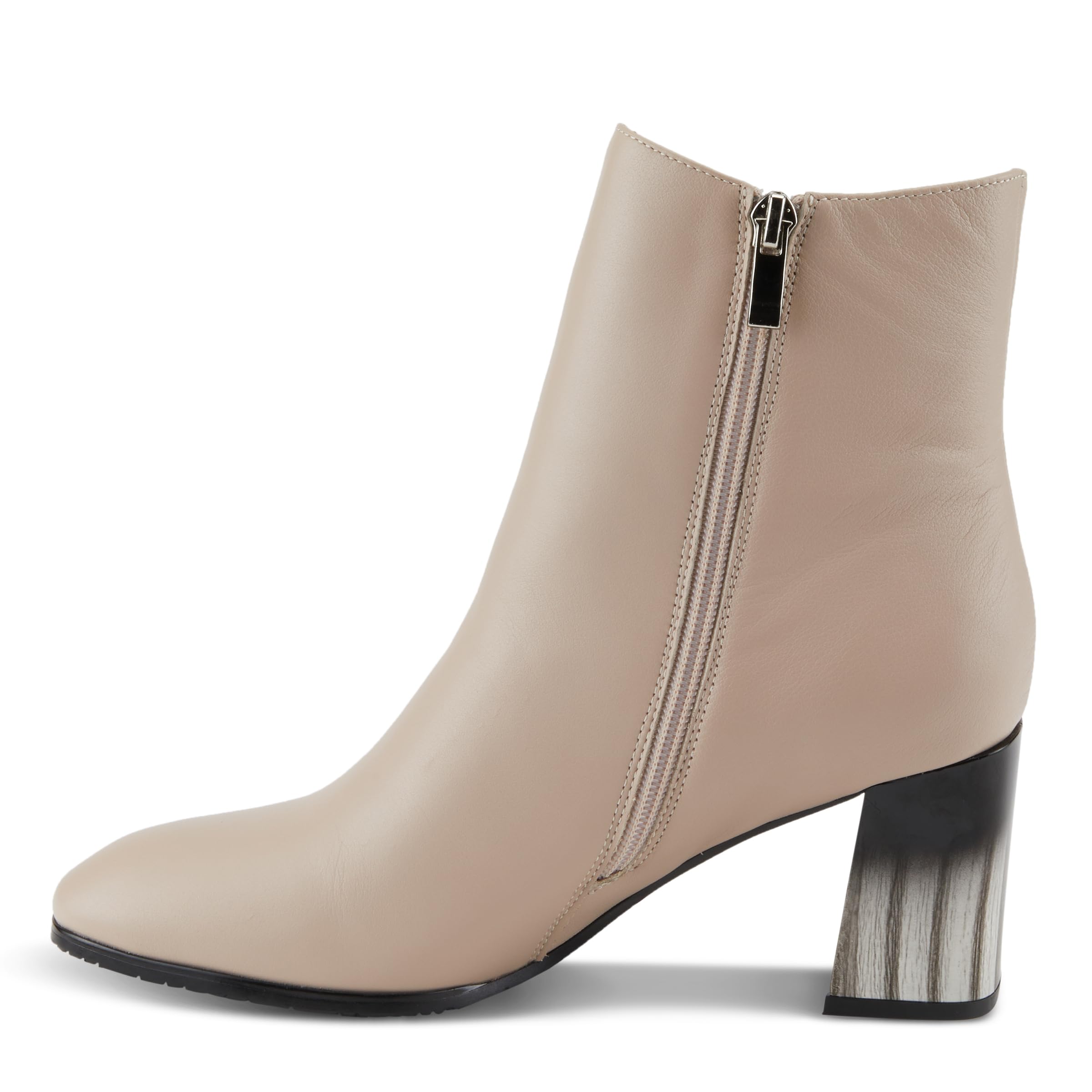 Azura Spring Step Fabulosa Women's Chelsea Boots - Premium Leather Ankle Boots with Side Zippers & V-Collar Design | Comfortable Fashion Footwear for Work, Casual Outings & Date Nights