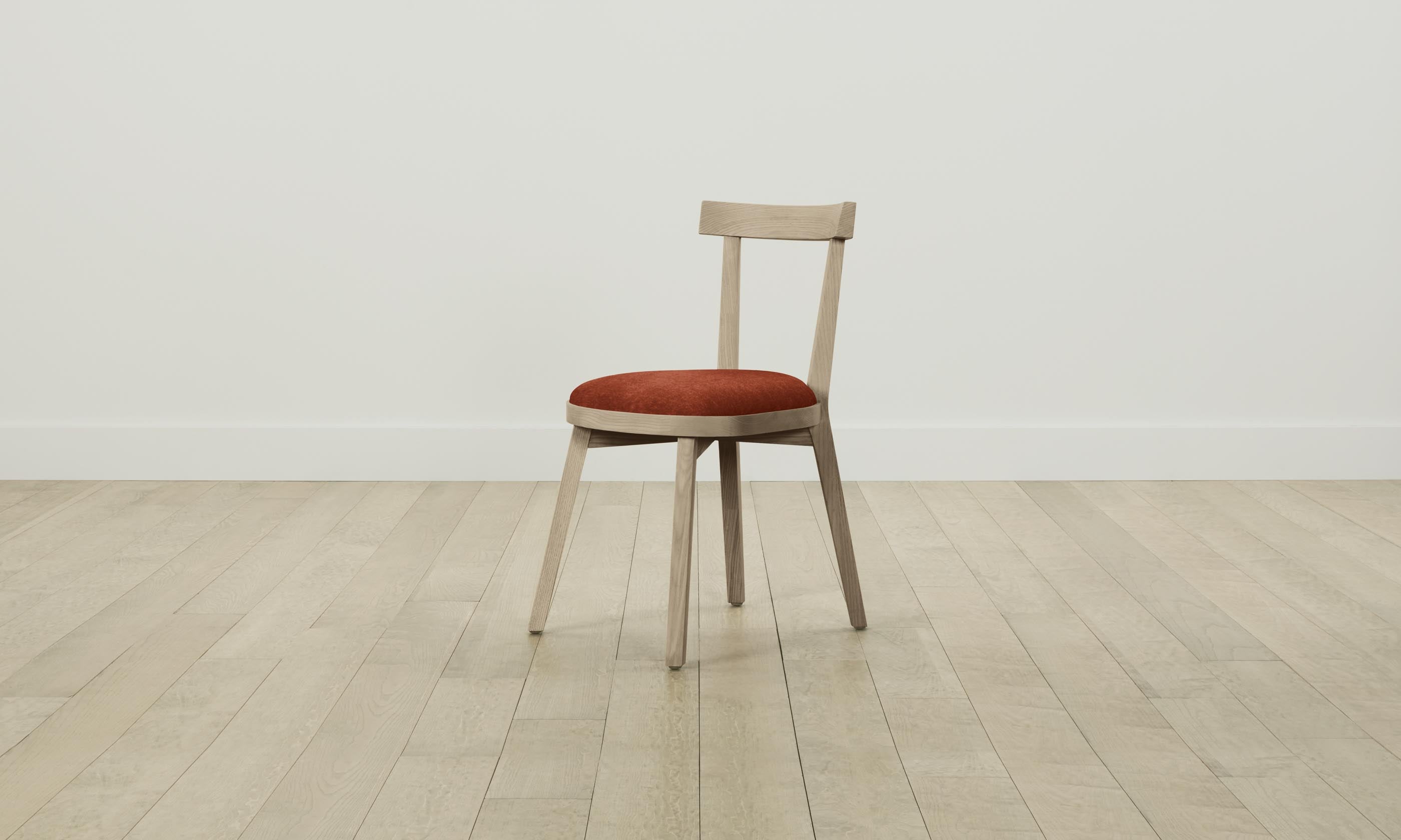 Allen Dining Chair - Modern Mohair Upholstered Seat with Spice Color - Perfect for Kitchen, Dining Room & Home Office