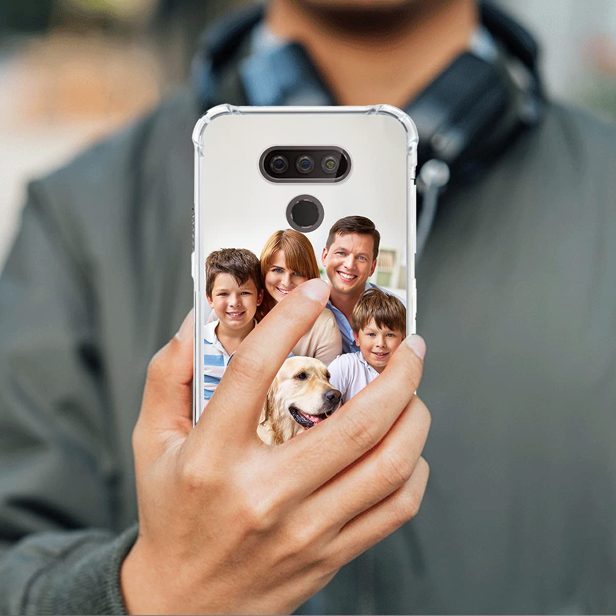 Styletify Custom Photo Case for LG Harmony 4 - Personalized Picture & Text Phone Cover with 4-Corner Airbag Shockproof Protection, Ultra Clear Soft Candy Case - Perfect for Everyday Use, Travel & Gifts