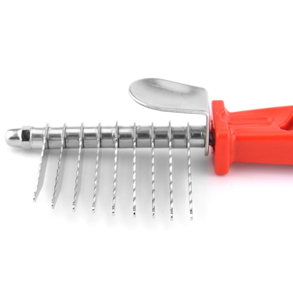 Premium Dog Deshedding Tool - Gentle Knotting Comb for Effective Hair Removal - Perfect for Grooming, Shedding Control & Pet Hair Management at Home