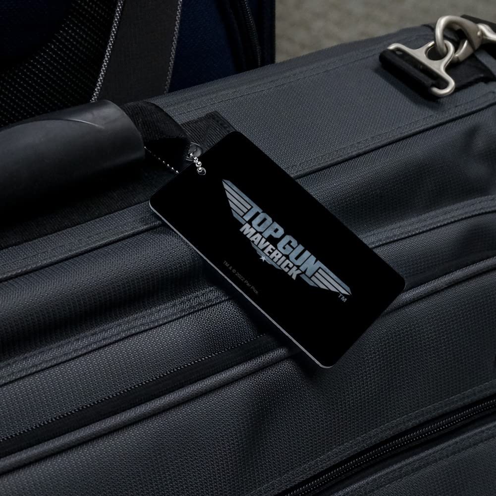 Top Gun: Maverick Logo Luggage Tag - Durable Suitcase ID Card for Carry-On Bags | Perfect for Travel, Business Trips & Vacation Identification