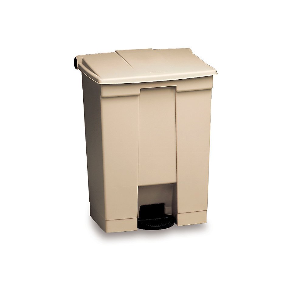 Rubbermaid 23-Gallon Step-On Trash Can - Hands-Free Plastic Garbage Bin for Hospitals, Labs & Clinics - Beige Medical Waste Container - Ideal for Patient Rooms, Emergency Areas & Healthcare Facilities