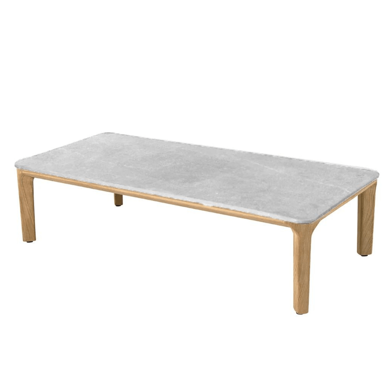 Modern Rectangle Outdoor Coffee Table - Weather-Resistant Patio Furniture for Garden, Poolside & Deck - Perfect for Relaxing with Drinks & Snacks