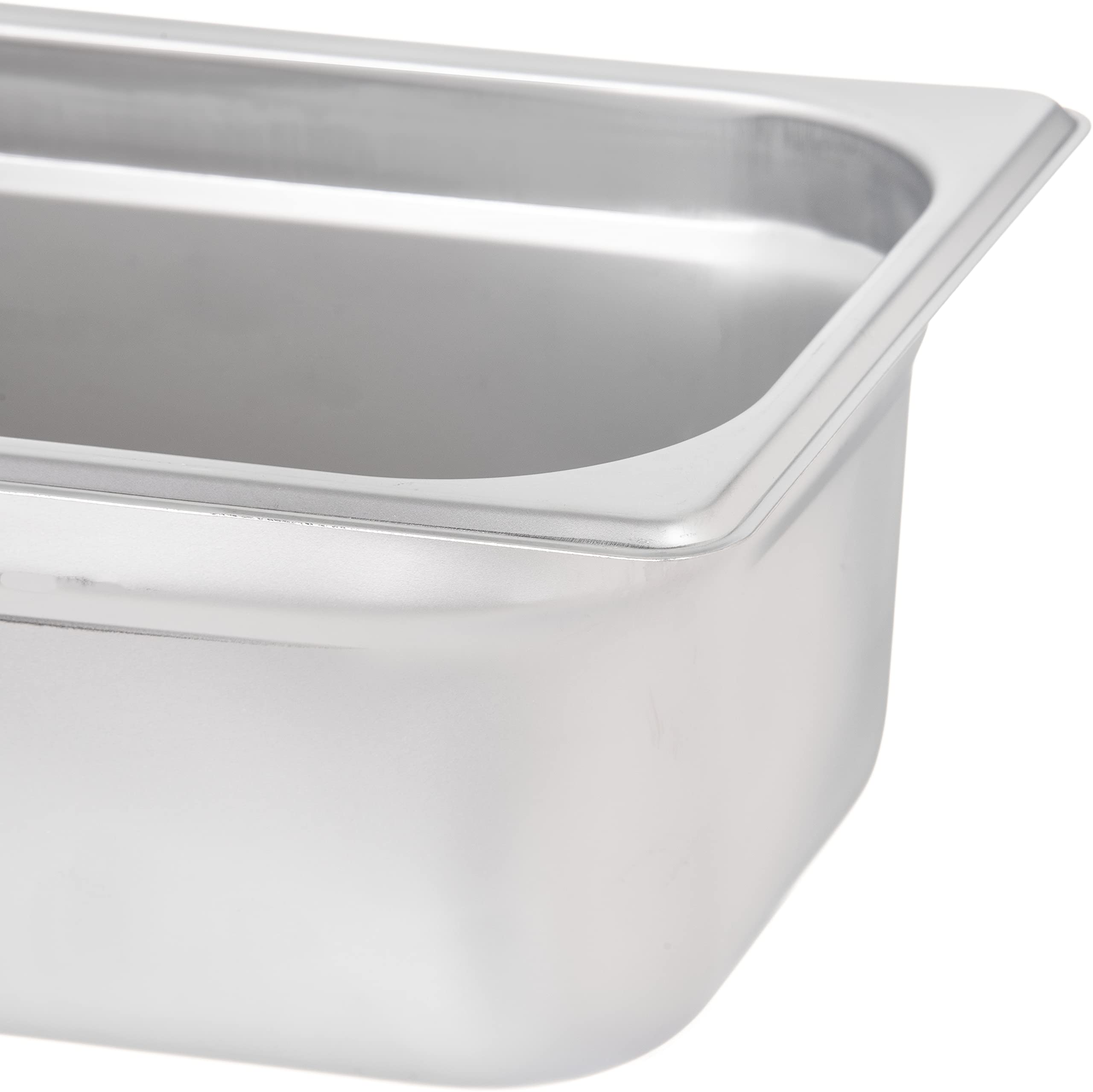 Carlisle FoodService Durapan 1/3 Size Stainless Steel Hotel Pan - 4 Inch Deep Commercial Kitchen Pan for Catering, Buffets & Restaurants (Pack of 6, Silver) | Perfect for Food Storage, Serving & Steam Table Use