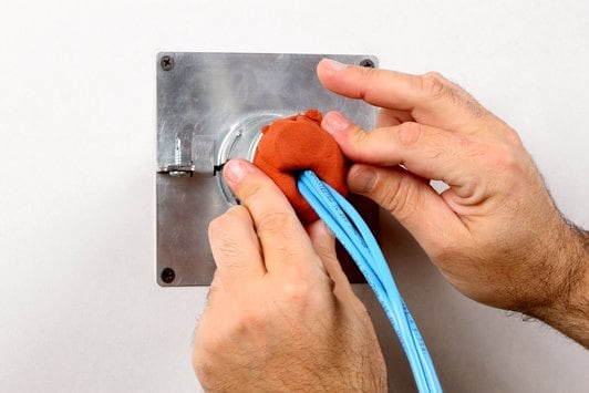 3M Fire Barrier Putty Sleeve Kit DT 200 | 2 Inch Round Firestop Sleeve (1/Case) - Ideal for Electrical Wiring, Plumbing & HVAC Penetrations in Commercial Buildings