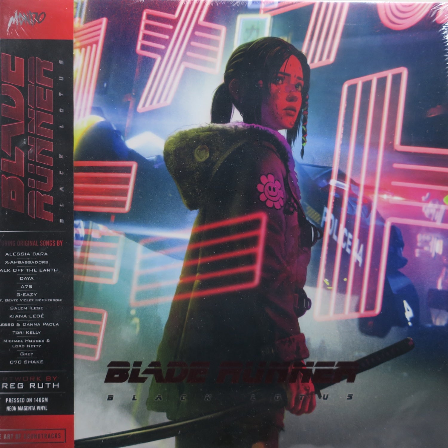 Blade Runner: Black Lotus Original Soundtrack NEON MAGENTA Vinyl LP Record - Perfect for Sci-Fi Movie Nights & Anime Collectors