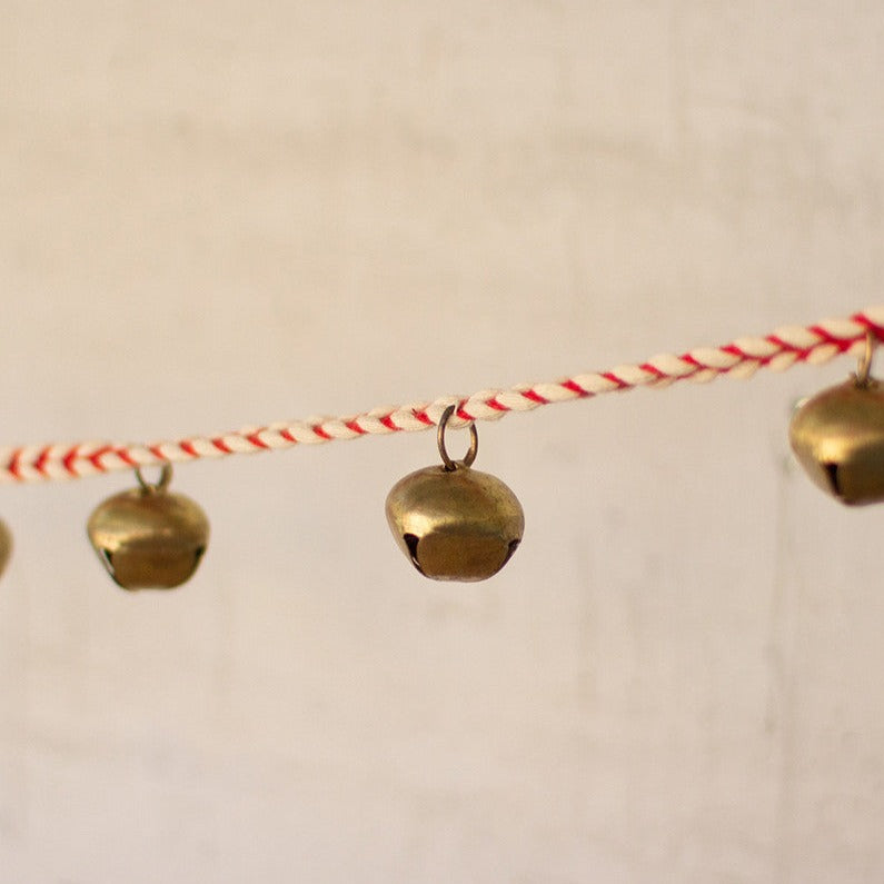 Jingle Bell Garland Set - 20ft Christmas Decoration for Tree, Fireplace & Holiday Party Decor - Festive Xmas Bells for Indoor Outdoor Decorating