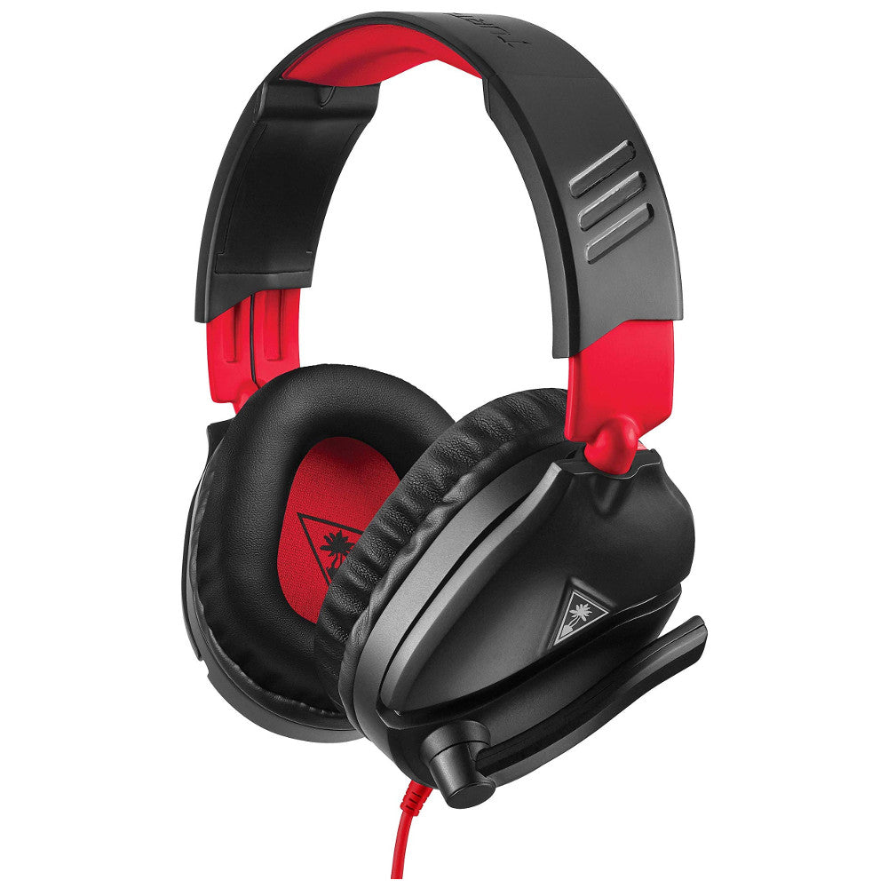 Turtle Beach Ear Force Recon 70 Wired Gaming Headset with Mic - Black/Red - Compatible with Nintendo Switch, PS5, Xbox Series X, PS4, Xbox One & PC - Perfect for Competitive Gaming & Online Chat