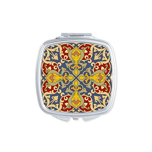 DIYthinker Colorful Flower Pattern Compact Mirror - Double Sided Portable Makeup Mirror for Purse, Travel & Touch-ups | Floral Design Pocket Mirror for Women & Girls
