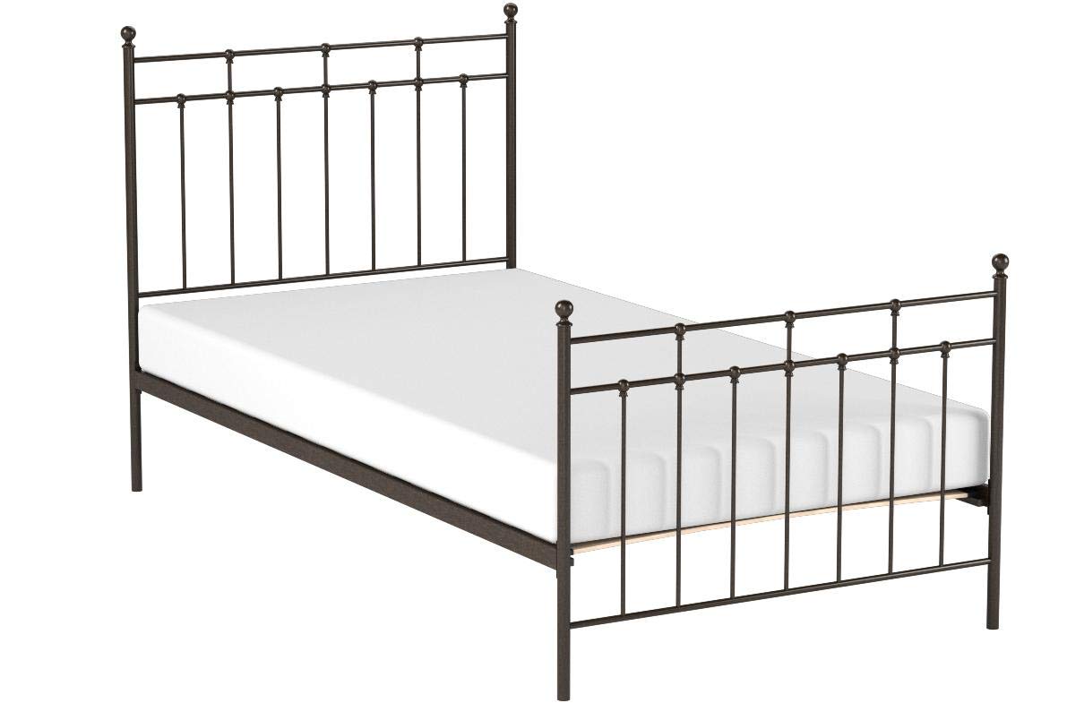 Hillsdale Furniture Providence Twin Headboard with Bed Frame in Antique Bronze - Perfect for Kids' Bedrooms, Guest Rooms & Small Spaces