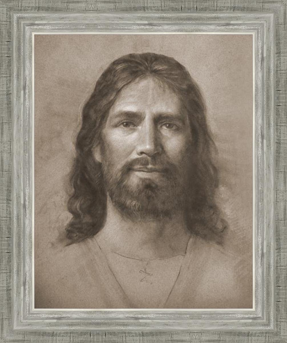 Christ Head Study - Religious Artwork for Home Decor, Church Display & Spiritual Inspiration