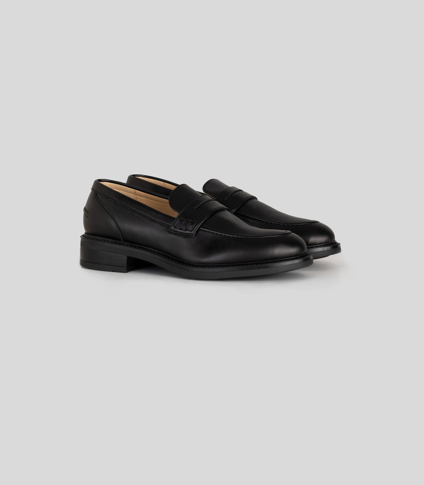 Solari Milano Women's Black Loafers - Comfortable & Stylish Slip-On Shoes for Work, Office & Casual Wear