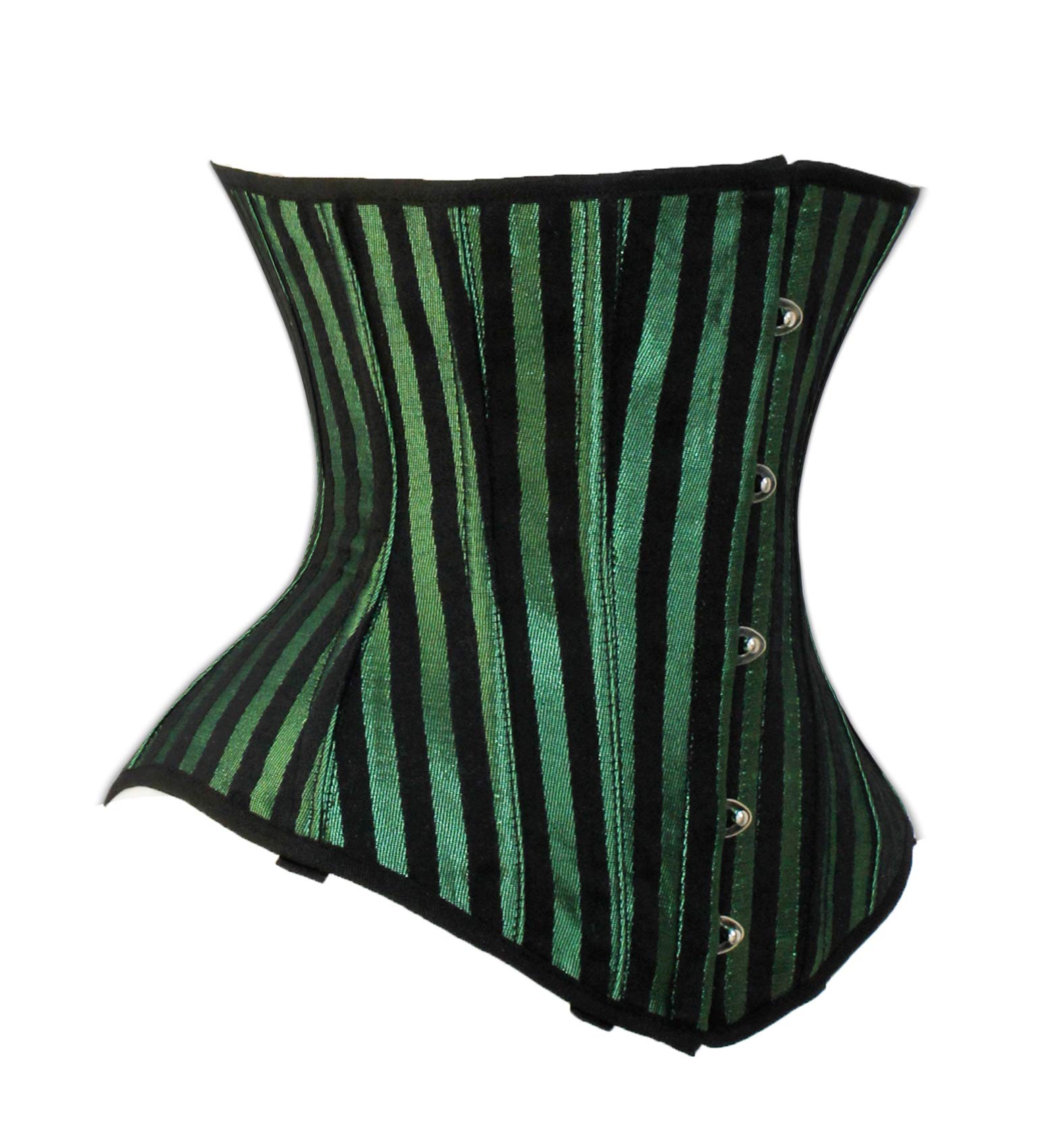 Luvsecretlingerie Heavy Duty 26 Double Steel Boned Waist Training Corset - Underbust Brocade Stripe Design #9966-STR for Waist Cincher, Body Shaping, Burlesque & Victorian Fashion Costume