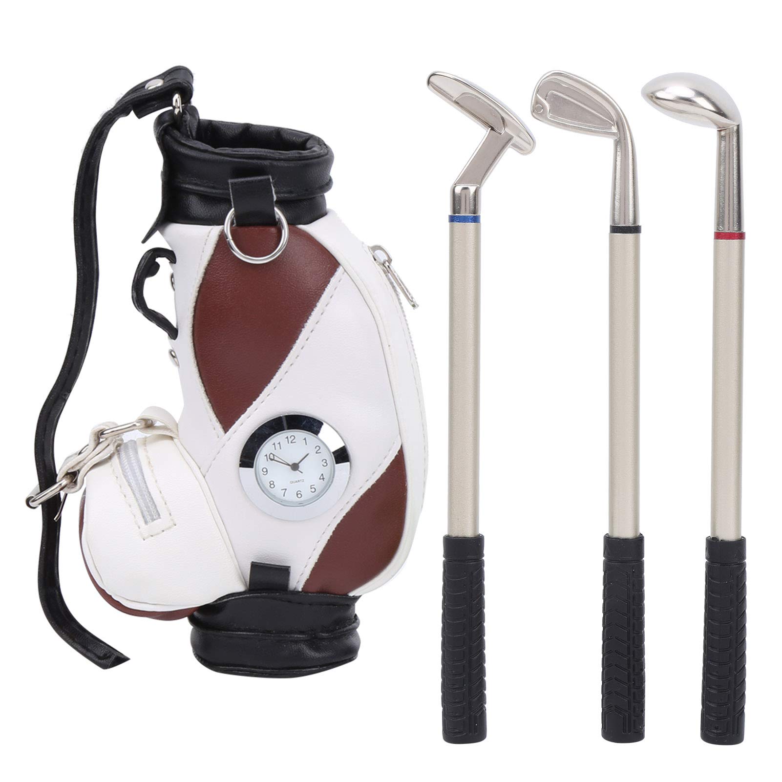 VGEBY Mini Desktop Putting Pen Set with Clock - Stylish Office Gift & Souvenir for Golf Lovers | Perfect for Desk Decor, Executive Gifts, and Corporate Souvenirs