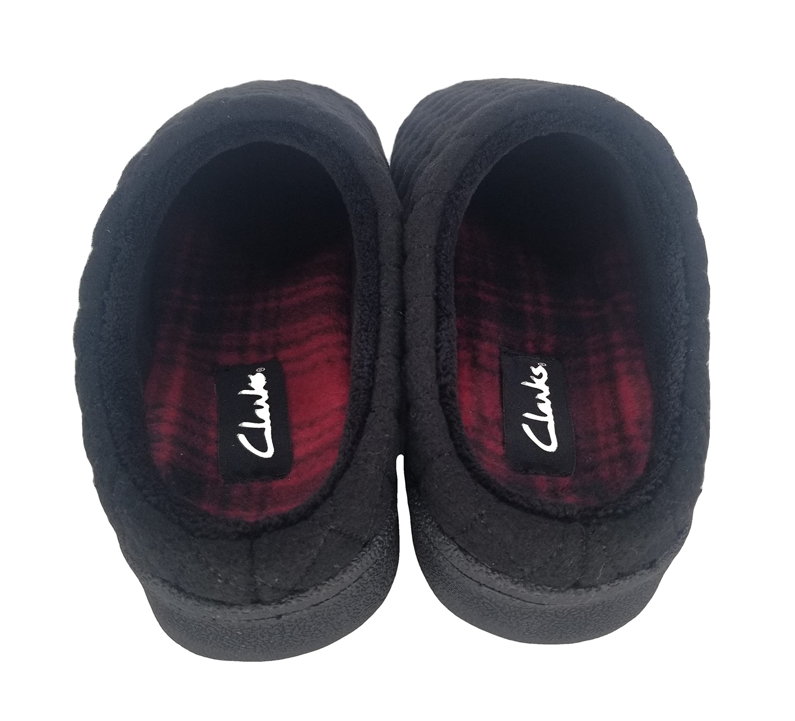 Clarks Women's Quilted Felt Clog Slippers JMS0785T - Soft Plush Terry Lining - Comfortable Indoor/Outdoor House Shoes for Women - Perfect for Home, Garden & Casual Wear