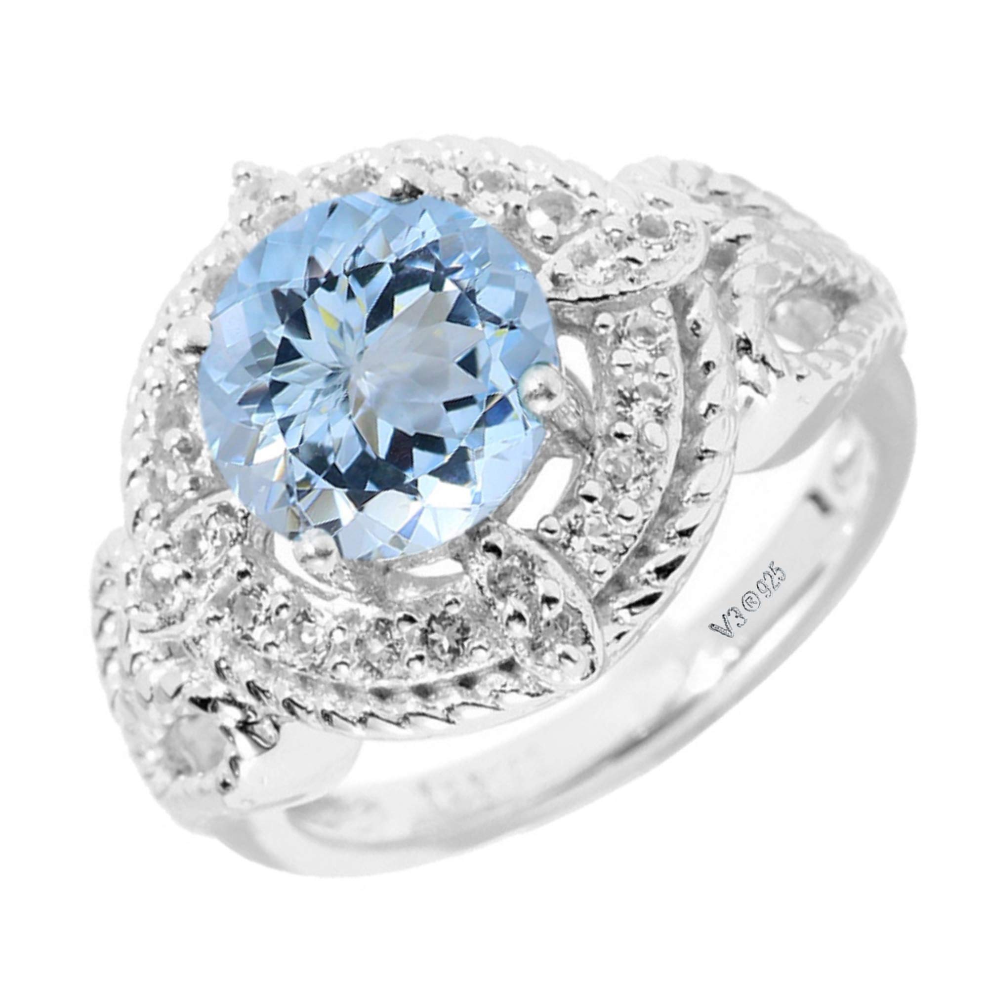 Sterling Silver Halo Ring for Women - Elegant Wedding & Engagement Ring - Perfect for Proposals, Anniversaries, and Special Occasions